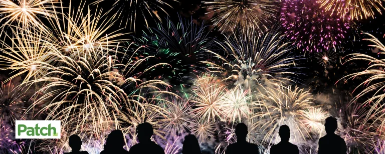 People watching fireworks. The Patch local online events page. See you around town!